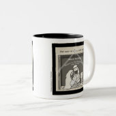 Tasse 2 Couleurs Petit garçon à Noël Manger-Joyeux (Devant droit)