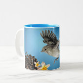 Tasse 2 Couleurs Petit Oiseau doux (Devant gauche)