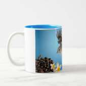 Tasse 2 Couleurs Petit Oiseau doux (Gauche)