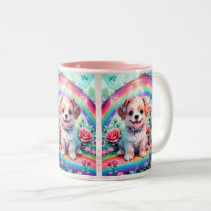Tasse 2 Couleurs Petit Petit Petit Petit Chien Chien Chien Mignonne