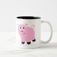 Petit porc mignon porcin rose mignon