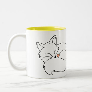 Tasse 2 Couleurs Petit Renard Endormi