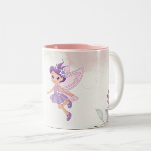 Tasse 2 Couleurs Petit rose (Devant droit)