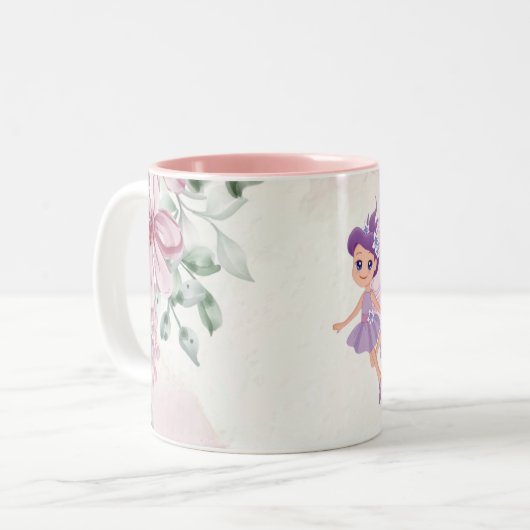 Tasse 2 Couleurs Petit rose (Devant gauche)