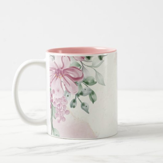 Tasse 2 Couleurs Petit rose (Gauche)