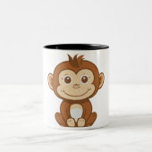 Tasse 2 Couleurs Petit singe doux (Centre)