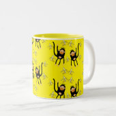 Tasse 2 Couleurs Petit Singe Et Bananes (Devant droit)