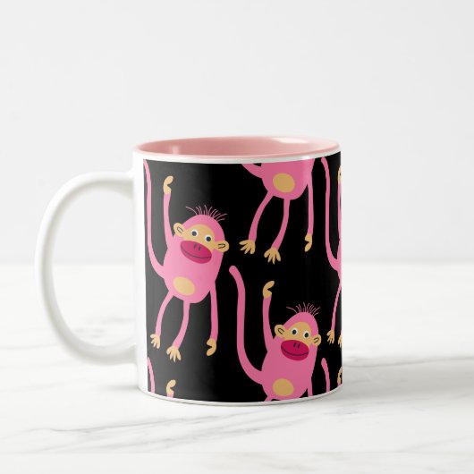 Tasse 2 Couleurs Petit Singe mignon (Gauche)