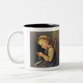 Tasse 2 Couleurs Petit Tricot fille (Gauche)