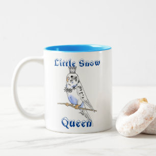 Tasse 2 Couleurs Petite bougie Budgie Queen Neige