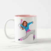 Tasse 2 Couleurs Petite fille hip hop danseuse (Gauche)