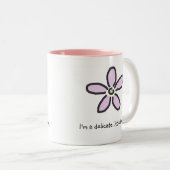 Tasse 2 Couleurs Petite fleur sensible (Devant droit)