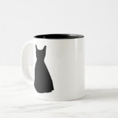 Tasse 2 Couleurs "Petite robe noire" (Devant gauche)