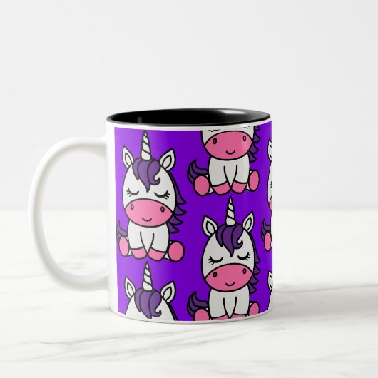 Tasse 2 Couleurs Petites filles Unicorn Pony (Gauche)