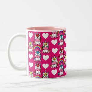 Tasse 2 Couleurs Petites filles Unicorn Pony