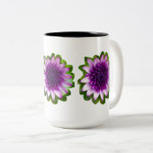 Tasse 2 Couleurs Petites fleurs violettes (Devant droit)