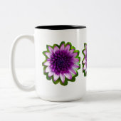 Tasse 2 Couleurs Petites fleurs violettes (Gauche)