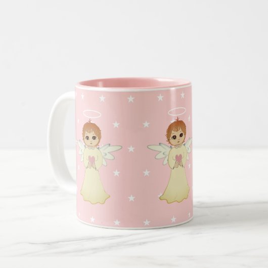 Tasse 2 Couleurs Petits anges doux (Devant gauche)