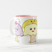 Tasse 2 Couleurs Petits gâteaux de Kawaii (Devant gauche)