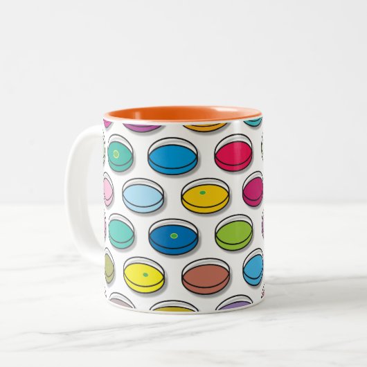 Tasse 2 Couleurs Petri Mets Science Médicale (Devant gauche)
