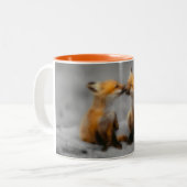 Tasse 2 Couleurs Peu d'amour de Fox (Devant gauche)