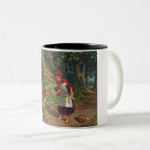 Tasse 2 Couleurs Peu de capuchon rouge (Devant droit)