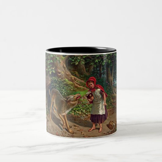 Tasse 2 Couleurs Peu de capuchon rouge (Centre)