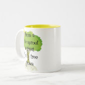 Tasse 2 Couleurs Peu de pousse (Devant gauche)