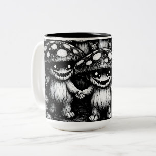 Tasse 2 Couleurs Peuple Champignon • Créatures de la Forêt par Bur
