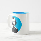 Tasse 2 Couleurs Peuple Français Québec Samuel Champlain citation (Devant gauche)
