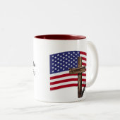 Tasse 2 Couleurs Peut Dieu vous bénir et vous maintenir sûrs (Devant droit)