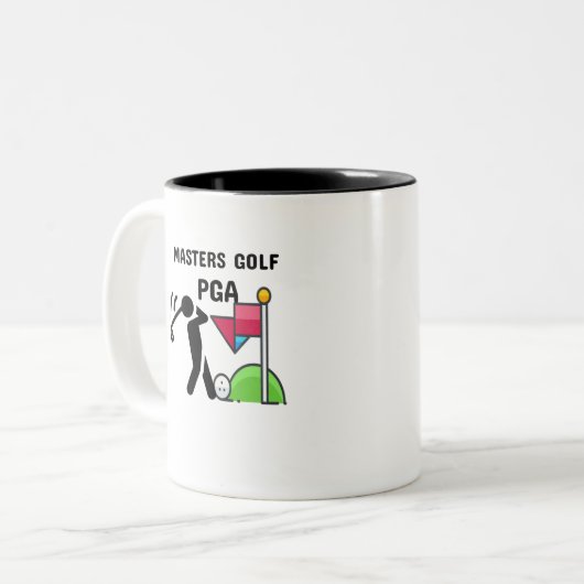 Tasse 2 Couleurs pga de golf maître (Devant gauche)