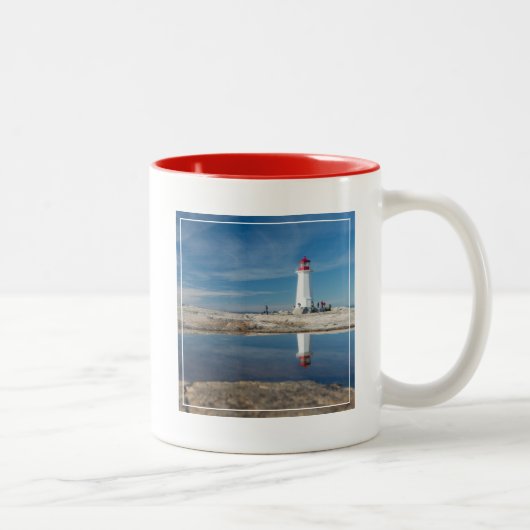 Tasse 2 Couleurs Phare | Canada de la crique de Peggy (Droit)