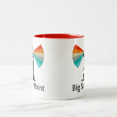 Tasse 2 Couleurs Phare de Big Sable Point Arc-en-ciel (Centre)