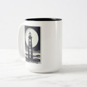 Tasse 2 Couleurs Phare de Biloxi Mississippi (Devant gauche)