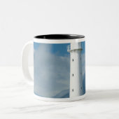 Tasse 2 Couleurs Phare de Cape Egmont et Mt Taranaki/Mt (Devant gauche)
