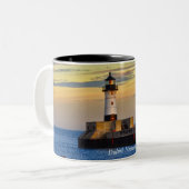 Tasse 2 Couleurs Phare de Duluth, Minnesota (Devant gauche)