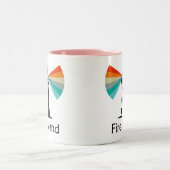 Tasse 2 Couleurs Phare de Fire Island Arc-en-ciel (Centre)