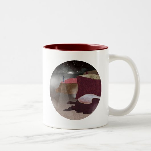 Tasse 2 Couleurs Phare de Foggy (Droit)