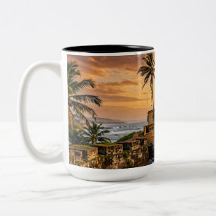 Tasse 2 Couleurs Phare de Galle Fort au coucher du soleil  Sri Lank