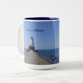 Tasse 2 Couleurs Phare de Ludington (Devant gauche)