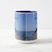 Tasse 2 Couleurs Phare de Ludington (Centre)