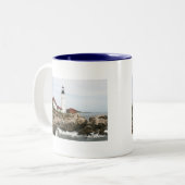 Tasse 2 Couleurs Phare de Portland (Devant gauche)
