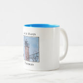 Tasse 2 Couleurs Phare de South Haven Michigan (Devant droit)