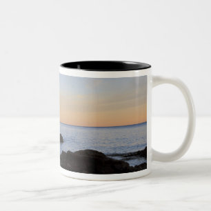 Tasse 2 Couleurs Phare de Split Rock au coucher du soleil près de T
