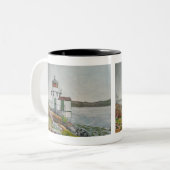 Tasse 2 Couleurs Phare de Squirrel Point (Devant gauche)