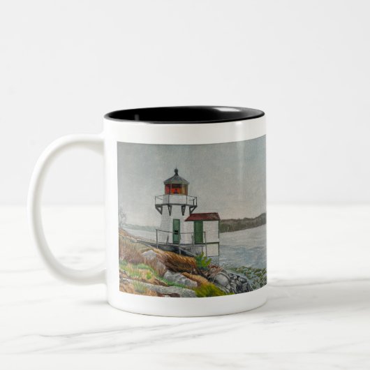 Tasse 2 Couleurs Phare de Squirrel Point (Gauche)