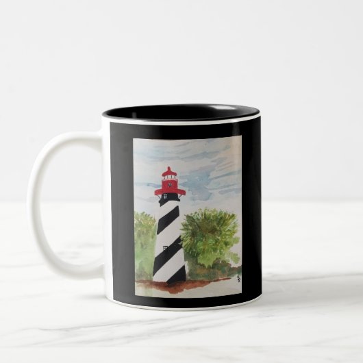 Tasse 2 Couleurs Phare de St Augustine (Gauche)