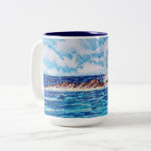 Tasse 2 Couleurs Phare en bleu (Devant gauche)