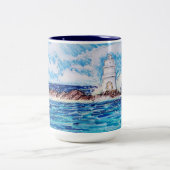 Tasse 2 Couleurs Phare en bleu (Centre)